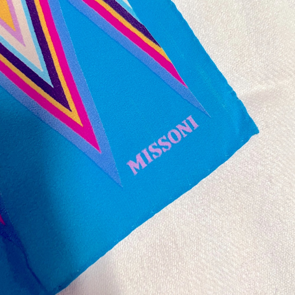 Authentic Missoni square scarf 100% silk